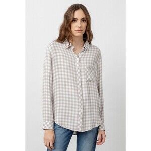 Rails Hunter Flannel In Wheat Button Down Outdoor Glitter Top Size XS Cabincore